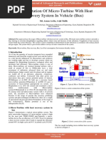 Implementation of Micro Turbine With Heat Recovery System in Vehicle Bus