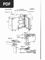 US2443515 Sheet Metal Cabinet Construction