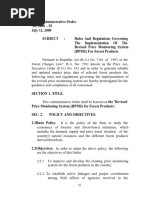 (DAO 2000-55) Rules and Regulations Governing The Implementation of The Revised Price Monitoring System For Forest Products