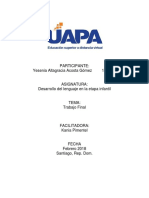 Trabajo Final Desarrollo Del Lenguaje, Yesenia