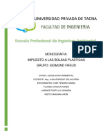 Ley Impuesto A Las Bolsas Plasticas - Monografia