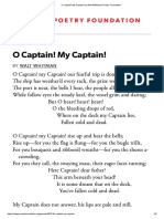 O Captain! My Captain! by Walt Whitman 