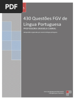 Questões FGV de Língua Portuguesa PDF