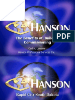 The Benefits of Building Commissioning: Carl N. Lawson Hanson Professional Services Inc