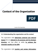 Context of The Organization (QMS)