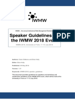 IWMW 2018 Speaker Guidelines