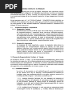 Suspención Del Contrato de Trabajo