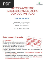 Reforzamiento Diferencial de Otras Conductas (Rdo)