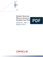 Siebel System Requirements and Supported Platforms Version 8.1 (SRSP - 81)