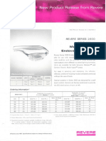 Revere New Product Release - 2600 Endoval Roadway Metal Halide Bulletin 1967