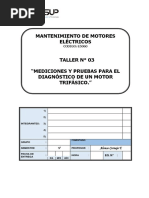 03 Mediciones y Pruebas para El Diagnóstico de Un Motor Trifásico. PDF