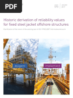 Historic Derivation of Reliability Values For Fixed Steel Jacket Offshore Structures