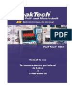 Peaktech 5060: Manual de Uso Termoanemómetro Profesional de Hélice & Termómetro Ir