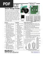 LV MaxSonar EZ1 Datasheet