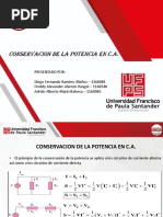 Conservacion de La Potencia Circuitos Alterna