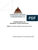 Informe Semanal Del 06 Al 12 Noviembre Del 2017