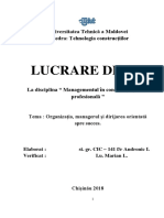 Organizația, Managerul Și Dirijarea Orientată Spre Succes.