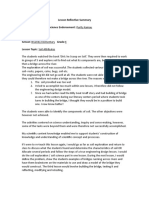 Lesson Reflective Summary Soil