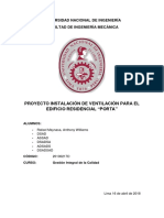 Proyecto Sistema de Ventilación - Gestión Integral de La Calidad