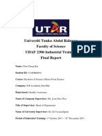 Industrial Training Final Report