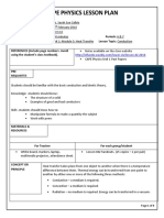 Lesson Plan For Lesson 42 Conduction