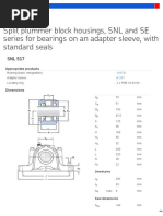 Split Plummer Block Housings, SNL and SE Series For Bearings On An Adapter Sleeve, With Standard Seals - SNL 517 + 1217 K + H 217