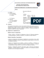 Silabo de Liderazgo y Manejo de Conflictos