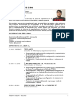 Roberto Cubero: Informacion Personal