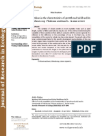 Effect of Weed Competition in The Characteristics of Growth and Yield and Its Components of Wheat Crop Ttriticum Aestivum L.: A Mini Revi