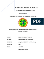 Procedimientos de Desinfección de Explantes - Siembra Aséptica