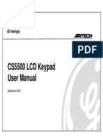 CS5500 LCD Keypad User Manual: GE Interlogix