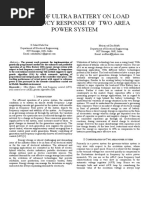 Effect of Ultra Battery On Load Frequency Response of Two Area Power System