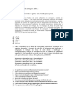 2 Lista de Exercícios de Usinagem 2018.1