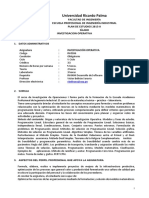 IN0504 Investigación Operativa