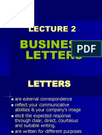 Lec 2 Business Letters