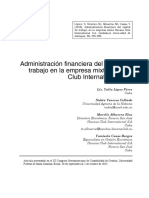 Administración Financiera Del Capital de Trabajo en La Empresa Mixta Havana Club International S.A.