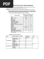 Memoria de Calculo de Desague