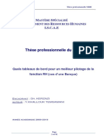 Quels Tableaux de Bord Pour Un Meilleur Pilotage de La Fonction RH Cas D Une Banque PDF