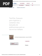 TextCite, Freeware para Organizar y Comentar Citas Textuales de Publicaciones para Su Uso en Tus Trabajos PDF