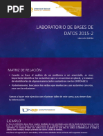 Laboratorio de Bases de Datos 2015-2