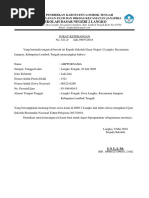 Surat Keterangan Ikut Ujian