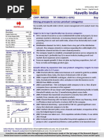 Havells India: CMP: INR533 Strong Prospects Across Product Categories