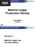 Material Ledger Startup