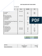 Evaluation of Tiling Works