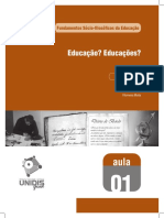 Fundamentos Sócio-Filosóficos Da Educação - Fasciculo - 01 PDF