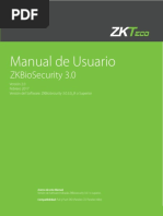 ZKBioSecurity 3-0 Manual de Usuario