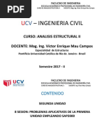 Octava Sesion Analisis Estruc II - Ucv