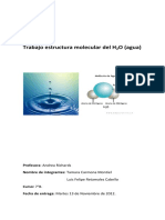 Trabajo Estructura Moleculat H2O 