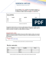 Tablas en HTML