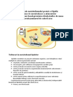 Tulburari Ale Metabolismului Proteic Si Lipidic